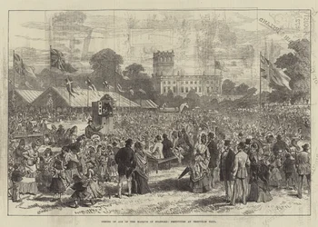 Volljährigkeit des Marquis von Stafford, Feierlichkeiten in Trentham Hall (Gravur)