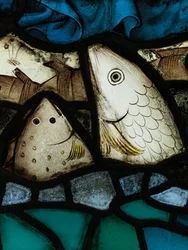 Erhaltener Abschnitt aus dem Großen Ostfenster der York Minster: 