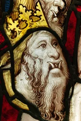 Erhaltener Abschnitt aus dem Großen Ostfenster der York Minster: 