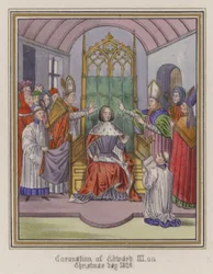 Krönung von König Edward III. am Weihnachtstag 1326
