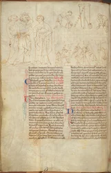 Der Bau des Clifford-Turms in St. Albans, aus 