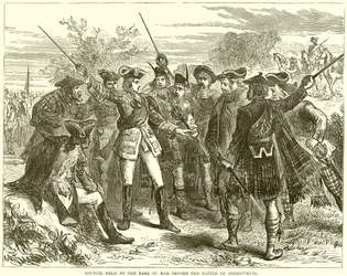 Ratssitzung des Earl of Mar vor der Schlacht von Sheriffmuir