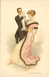 Paar tanzt den Lancers