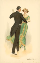 Paar tanzt den Walzer