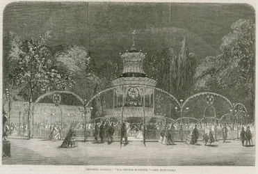 Cremorne Gardens, London: Die Kristallplattform