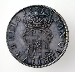 Krone von Oliver Cromwell, London Mint, 1658 (Rückseite)