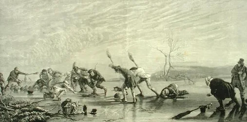 Curling um 1880, aus 