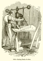 Sägezähne schneiden