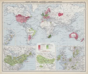 Milchprodukte, exportierende und importierende Länder