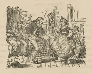 Tanzen in einer Londoner Taverne