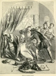 Tod von Kardinal Beaton, 29. Mai 1546 (Gravur)