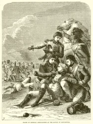 Tod von General Abercrombie in der Schlacht von Alexandria
