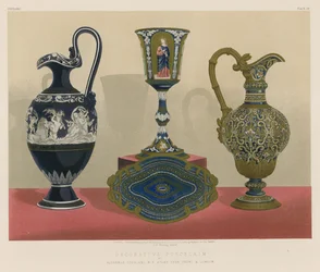 Dekoratives Porzellan von Alderman Copeland M P, Stoke-upon-Trent und London