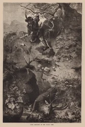 Hirschjagd in alten Zeiten