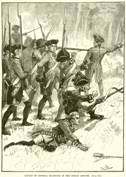 Niederlage von General Braddock im Indianerhinterhalt