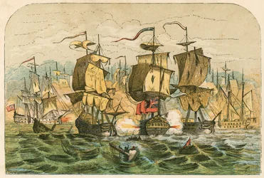 Niederlage der niederländischen Flotte durch Admiral Blake