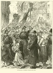 Abmarsch französischer Truppen nach Metz, August 1870