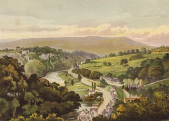 Derbyshire, Matlock, von den Höhen von Abraham