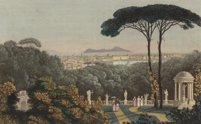 Fernansicht von Neapel, Italien