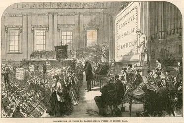 Preisverleihung an Schüler der Armenschule in Exeter Hall, Strand, London