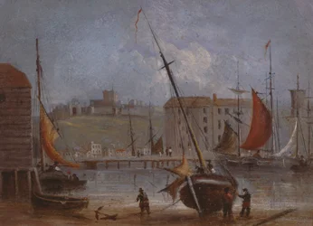 Dover Castle und Hafen, ca. 1830