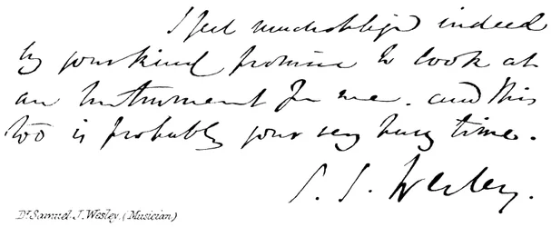 Dr Samuel J Wesley (Musiker)