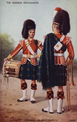 Trommler und Musiker der Gordon Highlanders