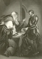 Earl Warrenne rechtfertigt die Titel zu seinen Gütern