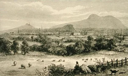 Edinburgh um 1880, aus 