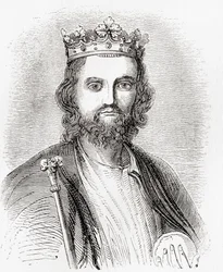 Eduard II., auch bekannt als Eduard von Caernarfon, aus Altes England: Ein Bildmuseum, veröffentlicht 1847