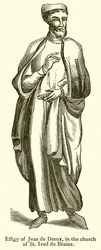 Abbild von Jean de Dreux in der Kirche von St. Ived de Braine
