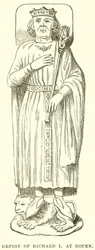 Abbild von Richard I. in Rouen