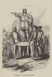 Wahl von Karl Martell (Stich)