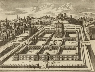 Erhebung des Tempels von Jerusalem, wie von Herodes gebaut