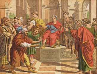 Elymas der Zauberer mit Blindheit geschlagen