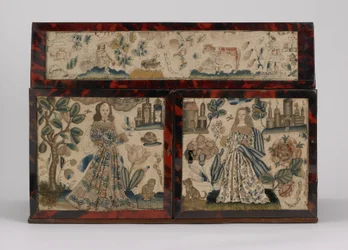 Bestickte Schatulle, ca. 1660