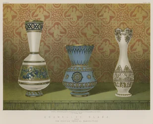 Emailliertes Glas aus der russischen Kaiserlichen Manufaktur