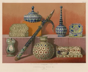 Emaille-Waren etc. aus Indien