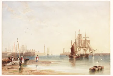 Eingang zum Hafen von Sunderland von North Sands