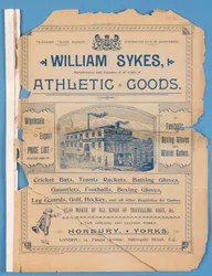 Ausrüstungskatalog erstellt von William Sykes, 1896