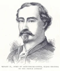 Ernst II., Herzog von Sachsen-Coburg-Gotha, älterer Bruder des Prinzgemahls