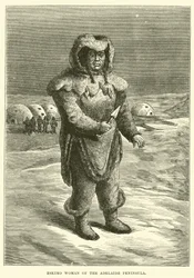 Eskimo-Frau von der Adelaide-Halbinsel