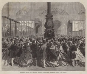 Ausstellung der königlichen Hochzeitsgeschenke im South Kensington Museum