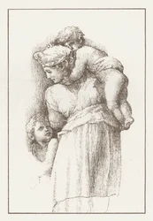 Faksimile einer Studie von Raphael (Gravur)