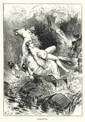 Berühmte Ritte: Mazeppa (Gravur)