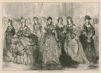 Kostümball im Marlborough House - Damen Kostüme