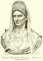 Faustina, Frau von Marcus Aurelius (Büste im Museum von Neapel)