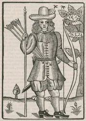 Finsbury-Bogenschützen-Ticket für das Schießen von 1676