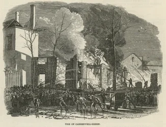 Feuer auf dem Camberwell Green