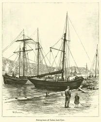 Fischerboote vor Tarbet, Loch Fyne